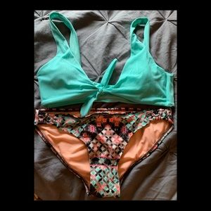 Teal bikini set